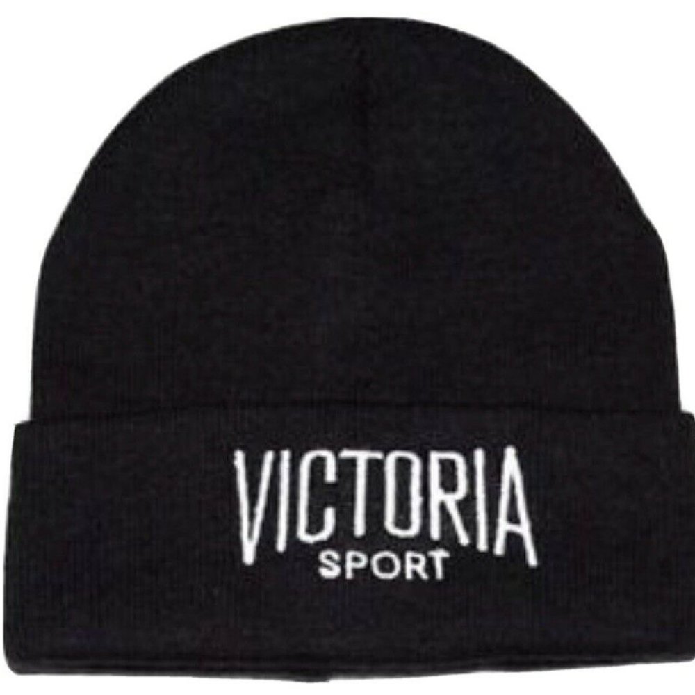 Victorias Secret Beanie Hat Victoria Sport Black